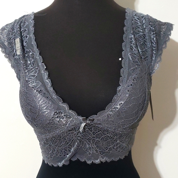 Sophie b. Grey lace bralette - Picture 1 of 11
